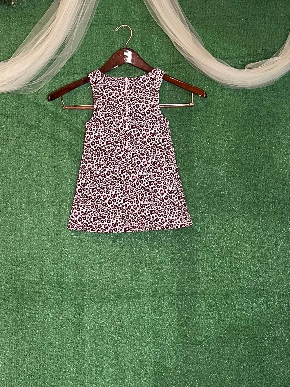 Bonnie Jean Pink Leopard Print Sleeveless Dress Size 2T